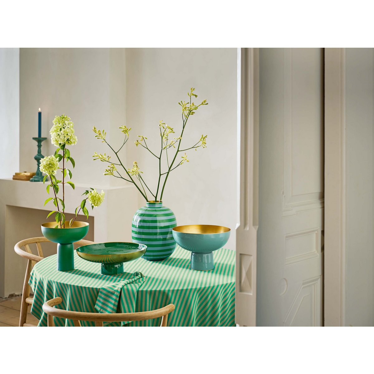 Pip Studio - Low Tray Metal Dark Green 12.50x35cm