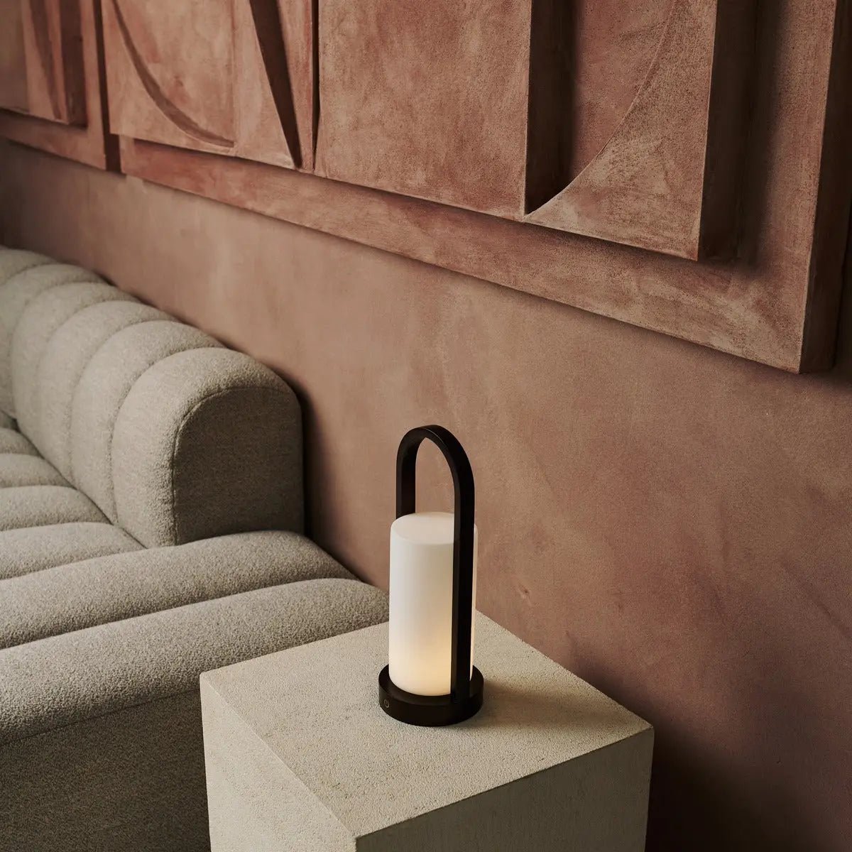 Tavellio-Amsterdam - Evie Donkerbruine Oplaadbare Houten Tafellamp – Dimbaar & Snoerloos