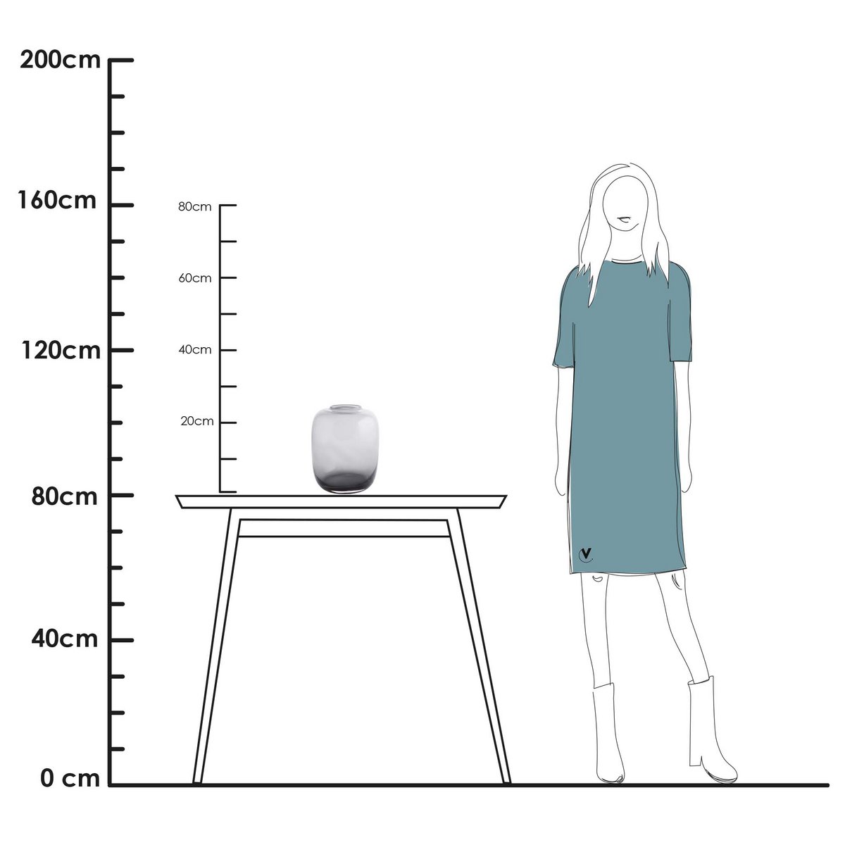 Vase the World - Vaas - Kara/Artic grey