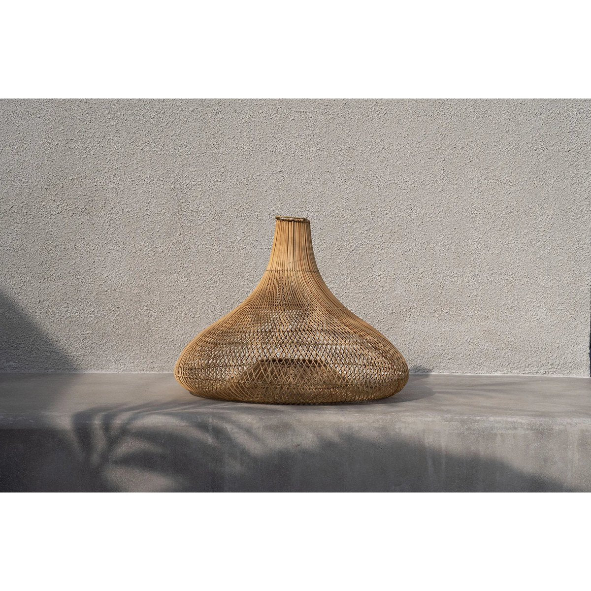 Bazar Bizar - Vloer- en hanglamp 'Shala' (Naturel, XL)