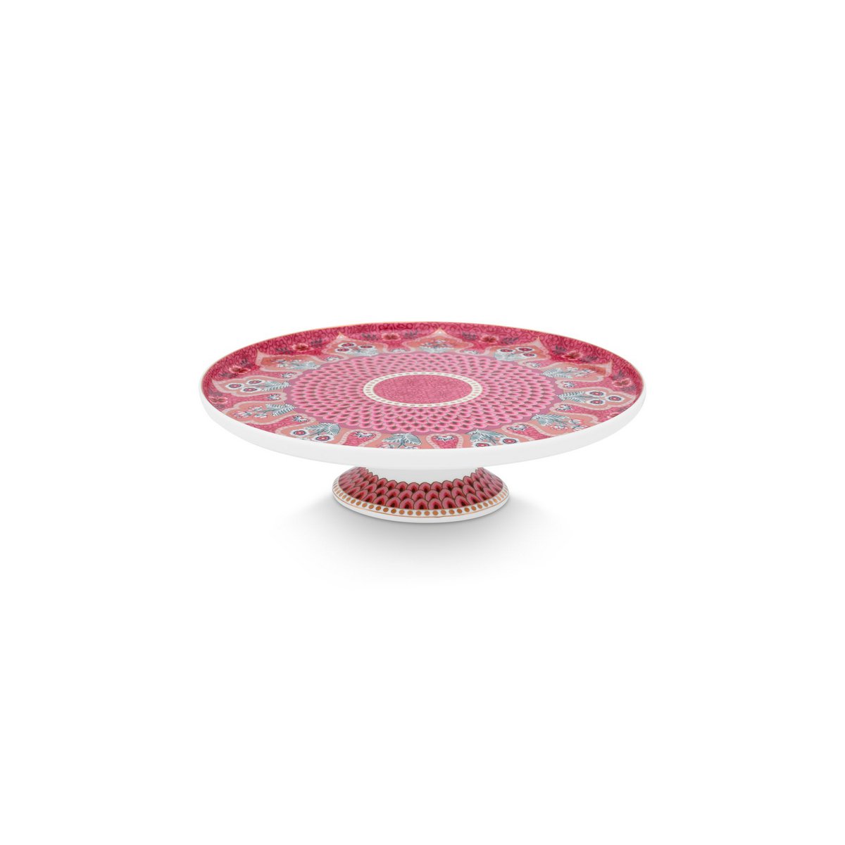 Pip Studio - Mini Cake Tray Flower Festival Scallop Deco Dark Pink 21cm