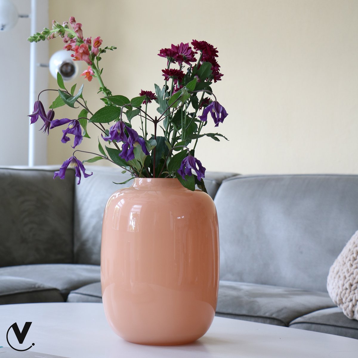 Vase the World - Vaas - Artic pastel peach