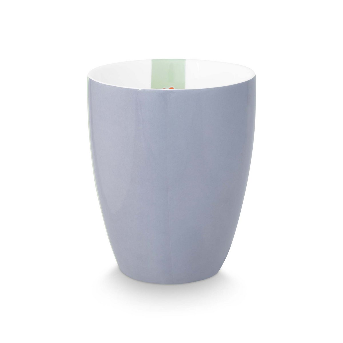 vtwonen - Mok zonder oortje 'Geblokt' (Set van 3, XL, 400ml)