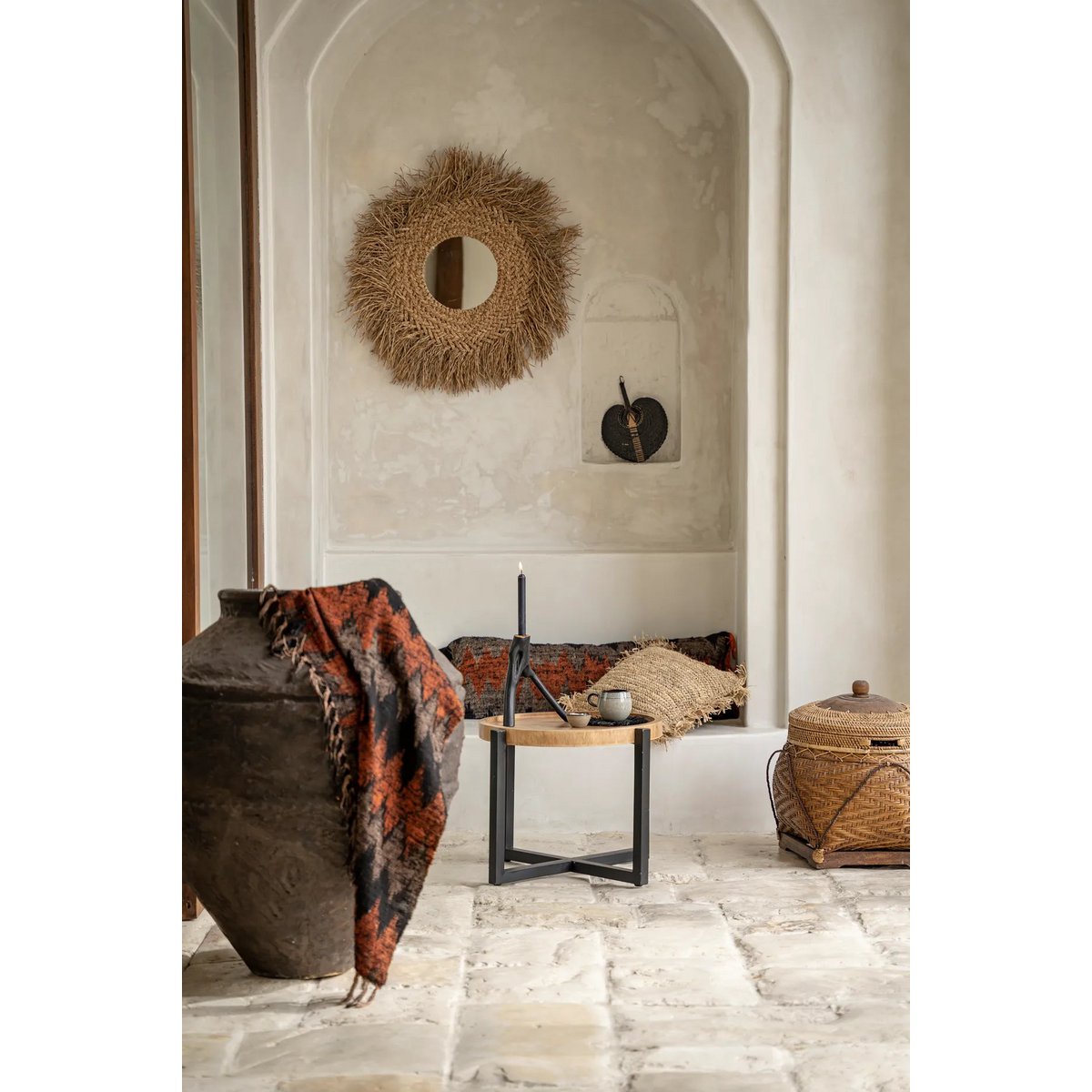 Bazar Bizar - Plaid 'S'il vous Plaid' (Schwarz Orange)