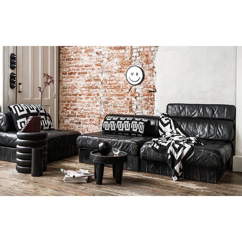 vtwonen - Plaid Knitted Black-White 130x170cm