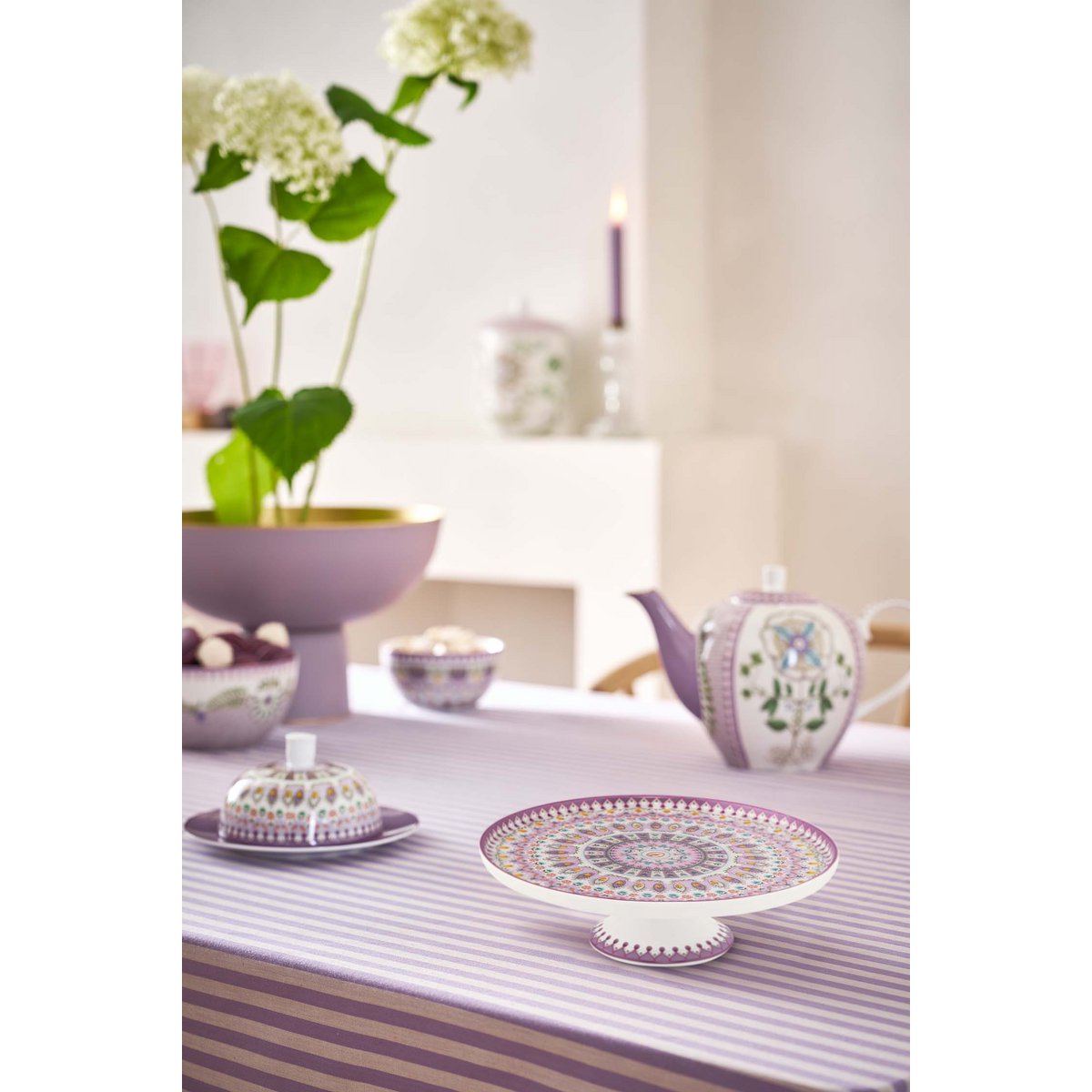 Pip Studio - Mini Cake Tray Lily&Lotus Moon Delight Multi 21cm