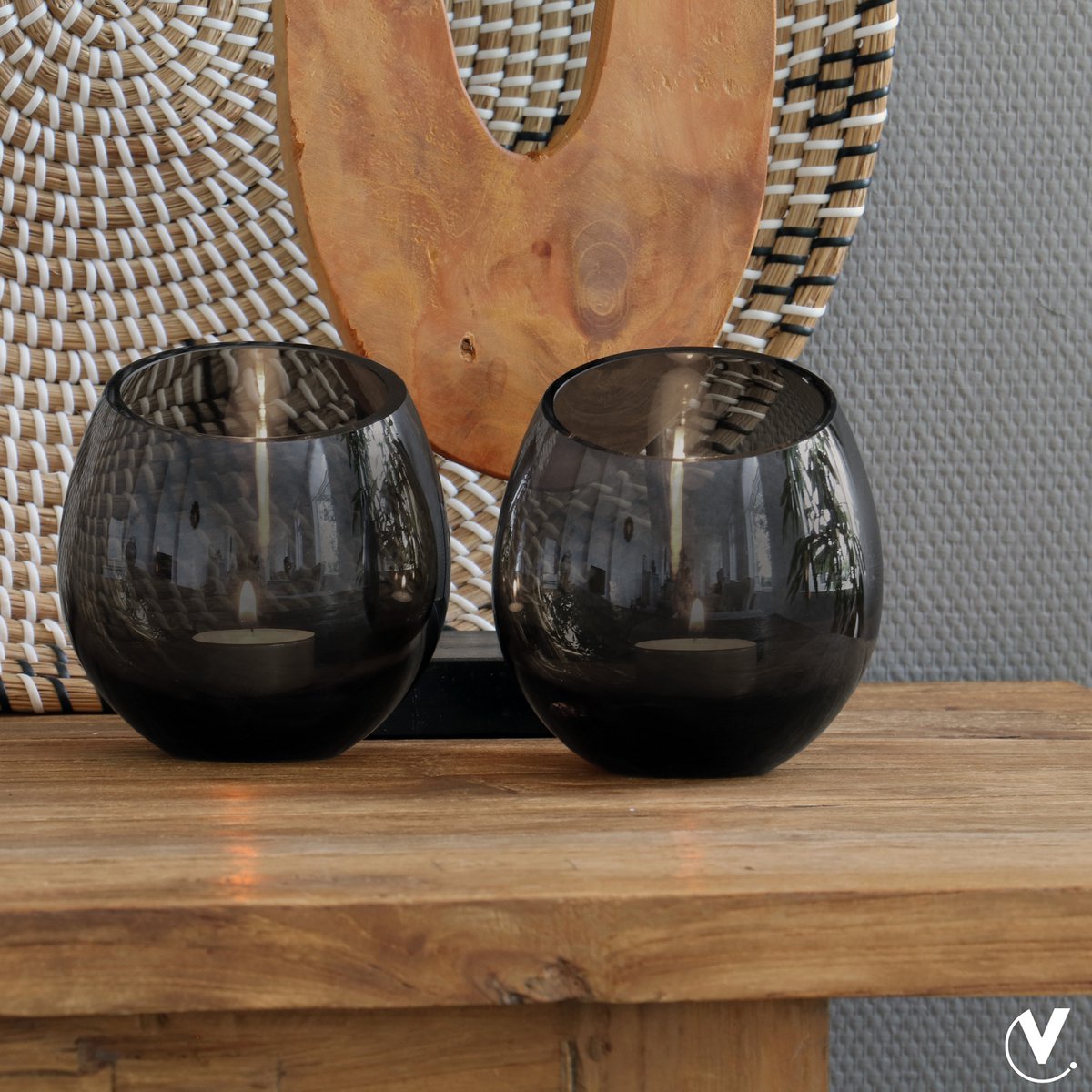 Vase the World - Moho grey - 2 stuks