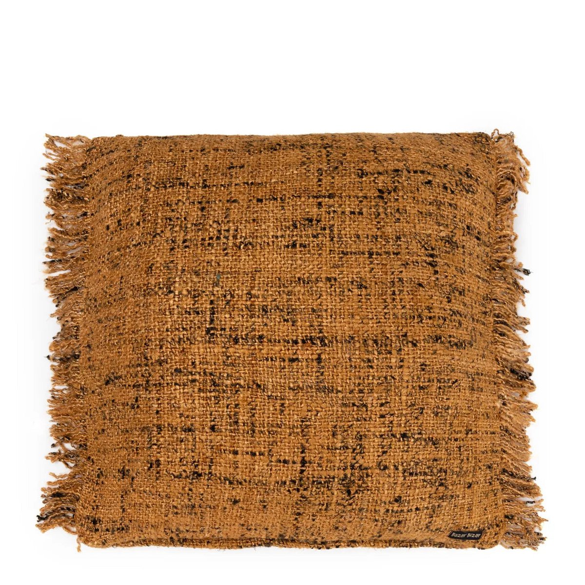 Bazar Bizar - Kussenhoes 'Oh My Gee' (Cinnamon Zwart, 60x60)