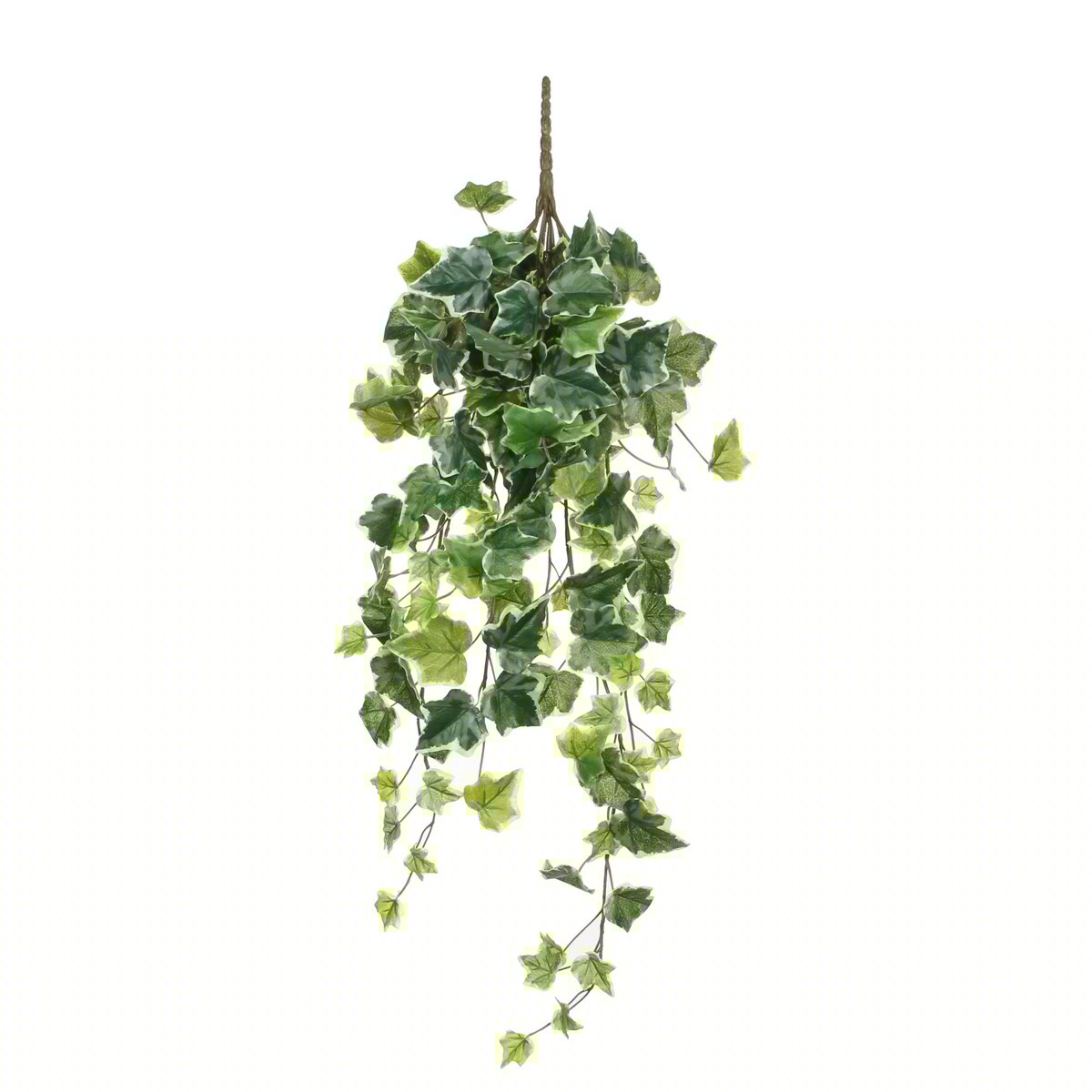 Mica Decorations - Hedera Kunst Hangplant - H71 cm - Groen Bont