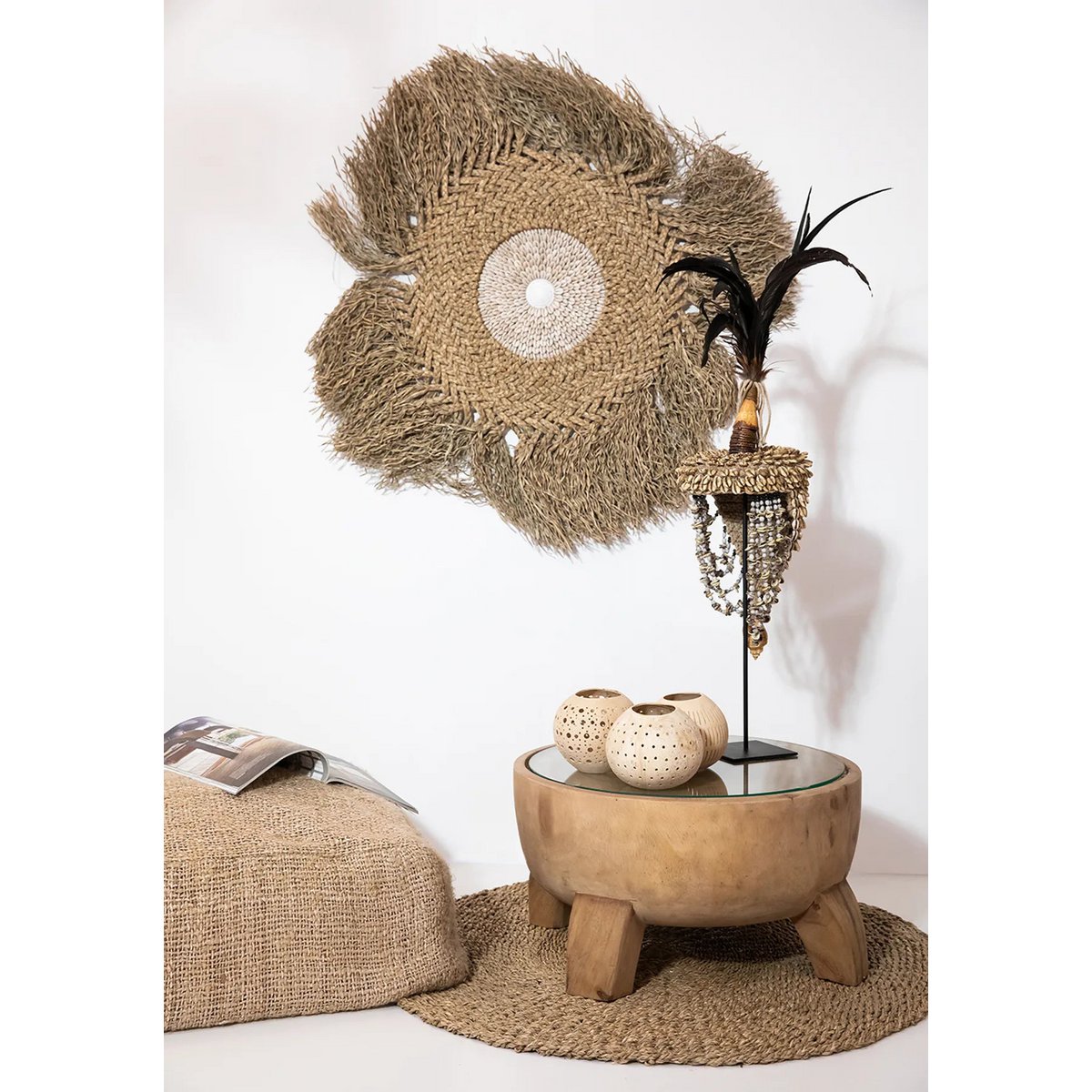 Bazar Bizar - Tapijt 'Mekong River' (Naturel, 90)