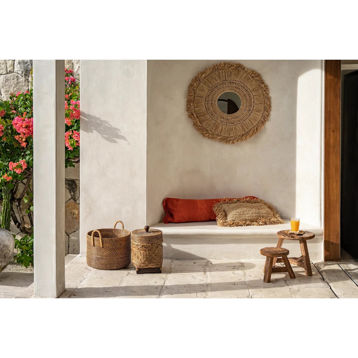 Bazar Bizar - Mand 'Bathroom Bin' (Naturel Bruin)