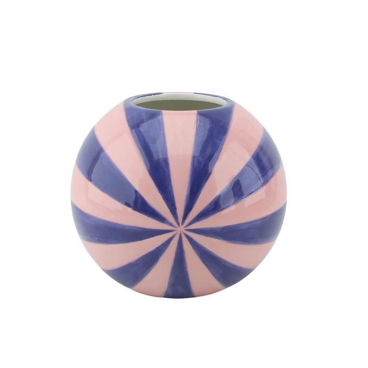Housevitamin - Vaas - Bloemvaas Swirl - Pink/blauw - 20x20x20cm