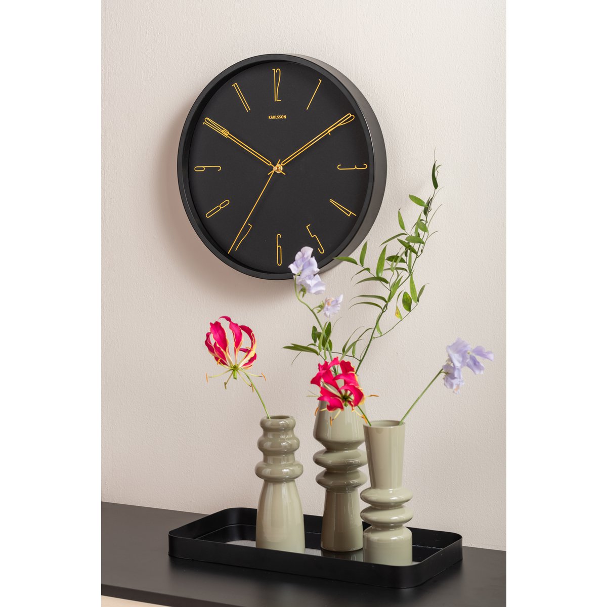 Karlsson - Wandklok Belle cijfers