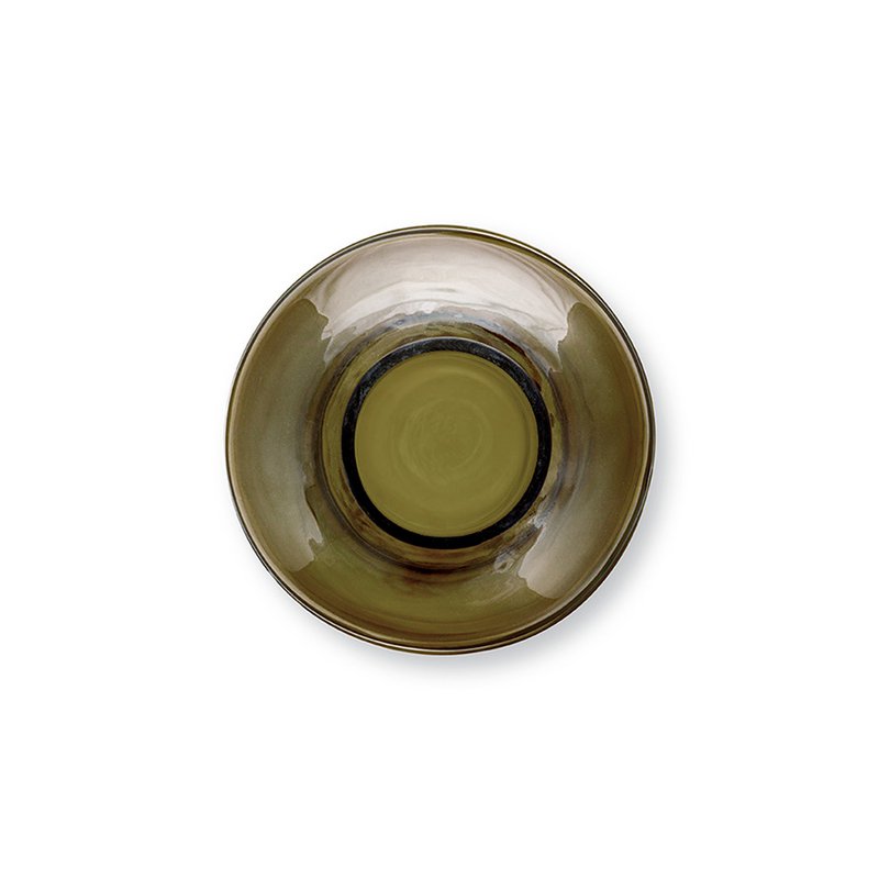 vtwonen - Vase Glass Green Geometric 20x29cm