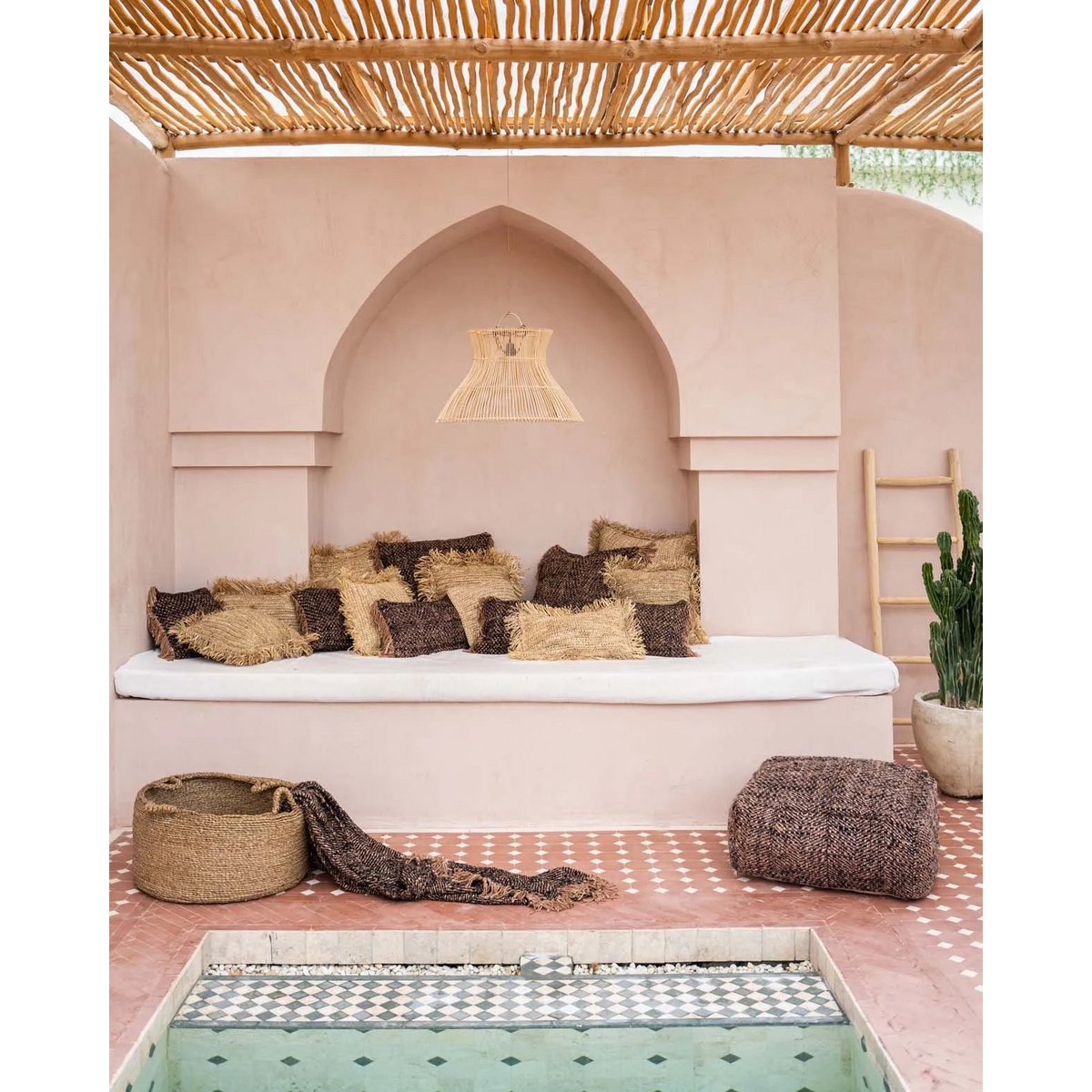 Bazar Bizar - Plaid 'S'il vous Plaid' (Zwart Koper)