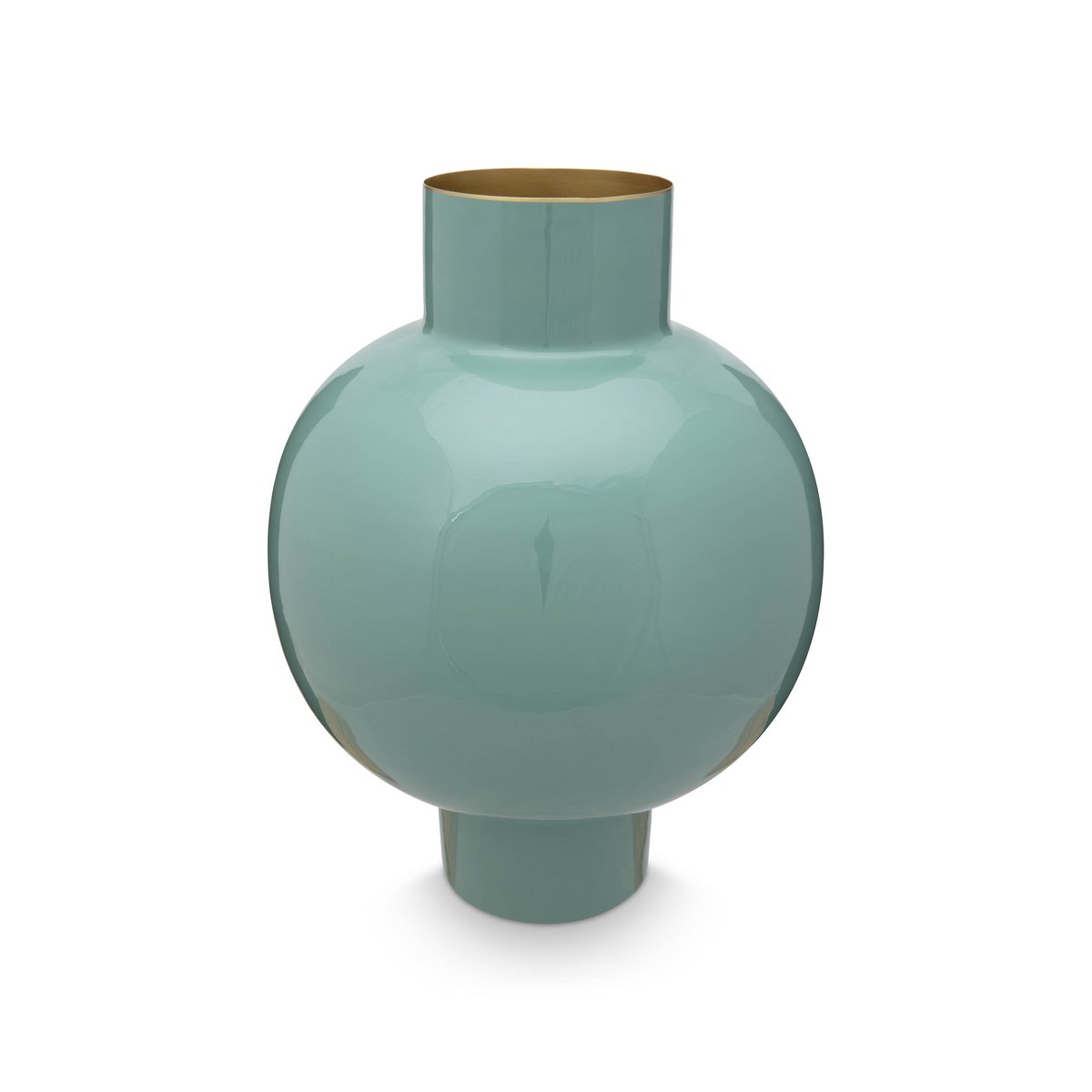 Pip Studio - Vase Metal Large Soft Green 31.5x42cm