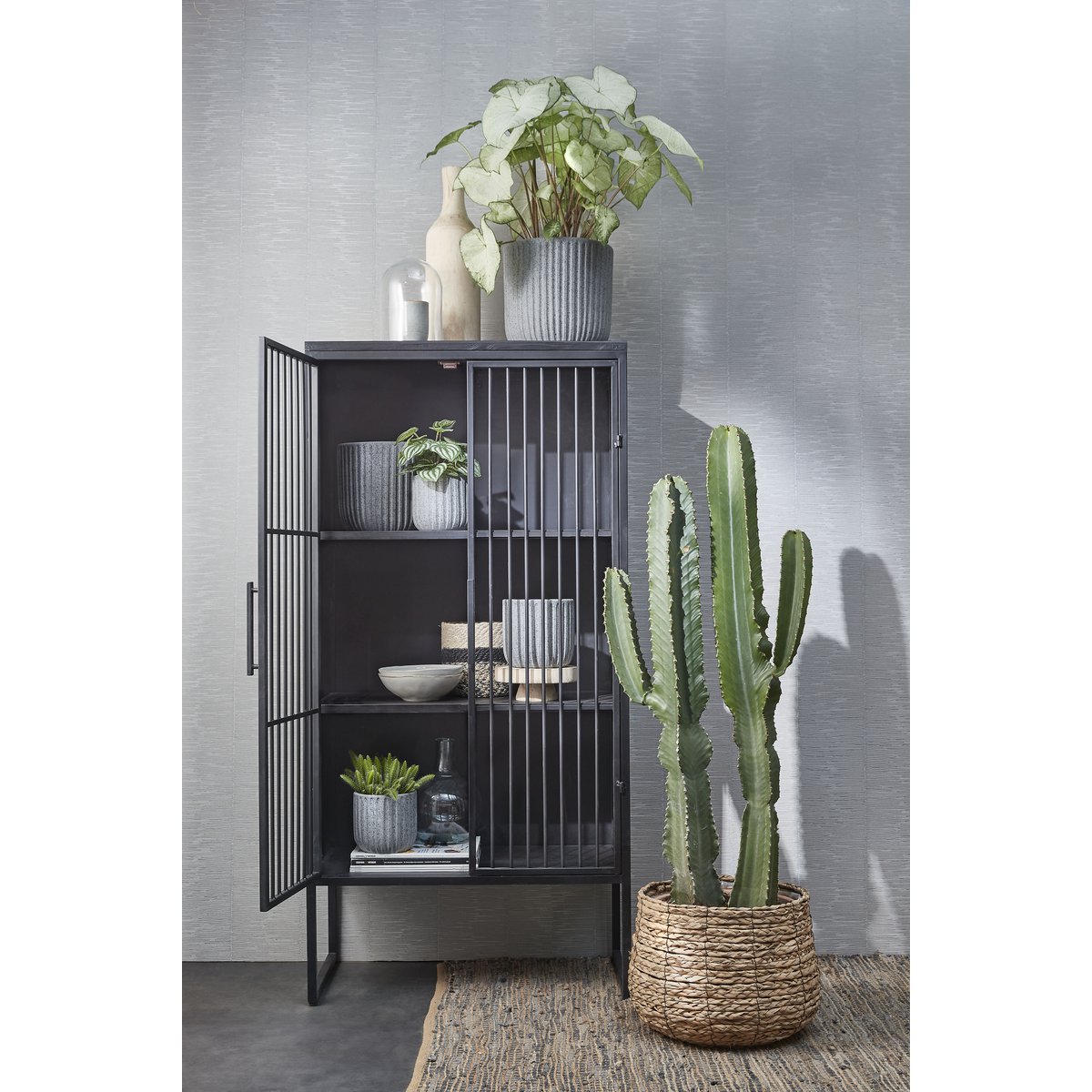 Mica Decorations - Avalon Plantenmand - Set van 3 - H32 x Ø44 cm - Zeegras - Lichtbruin