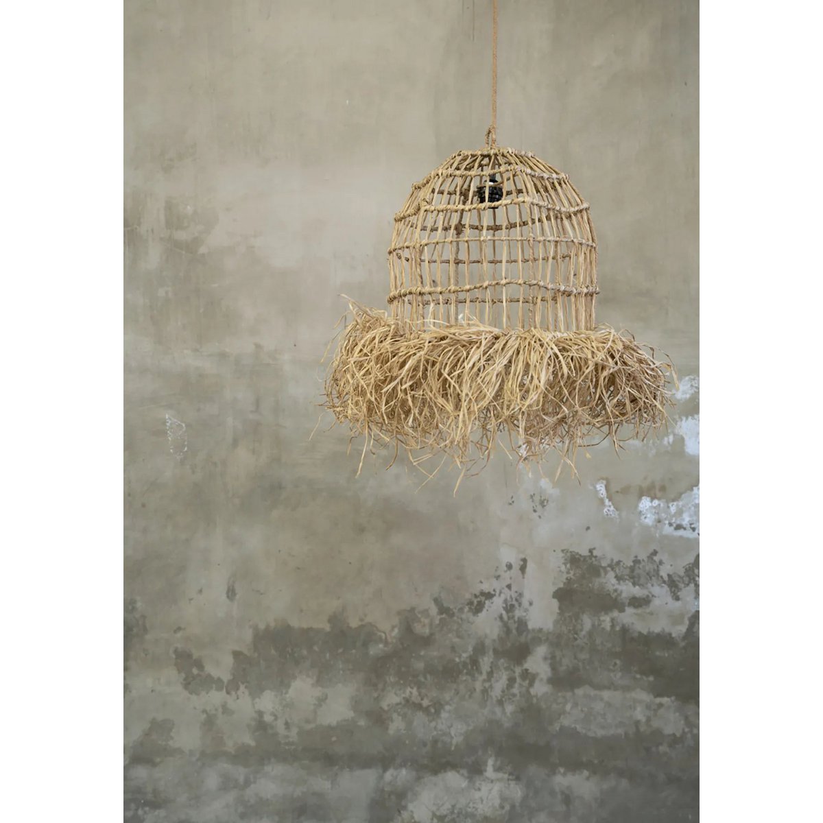 Bazar Bizar - Hanglamp 'Casita' (Naturel, S)