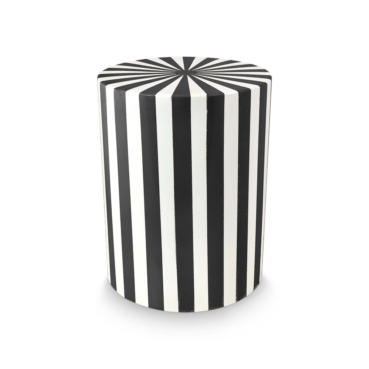 vtwonen - Side Table Metal Stripe Black 35x45cm