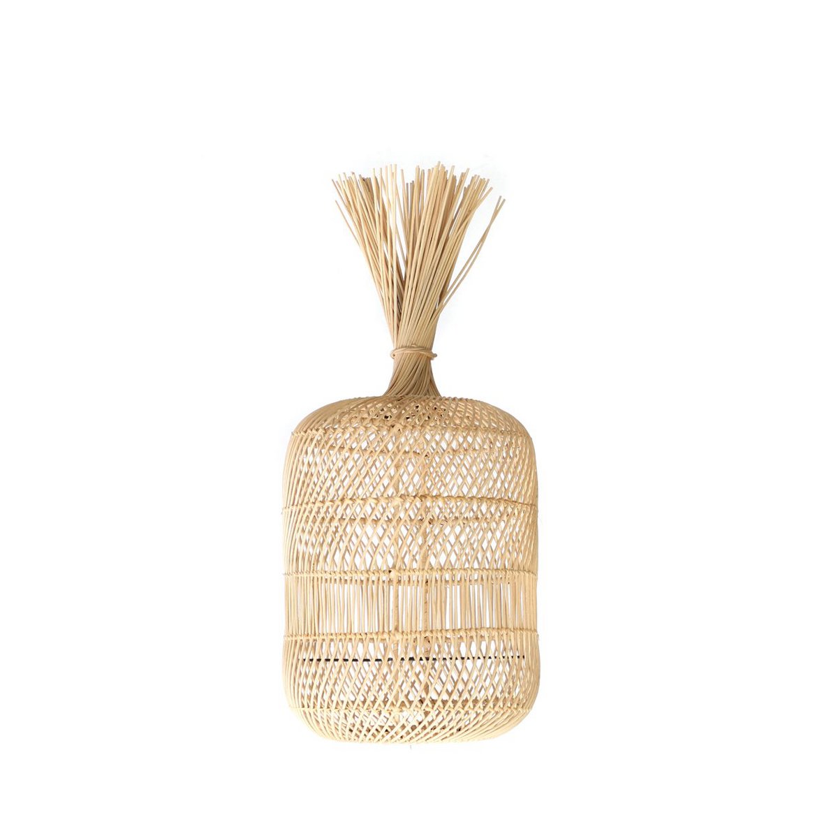 Bazar Bizar - Hang- en vloerlamp 'Dumpling' (Naturel, S)