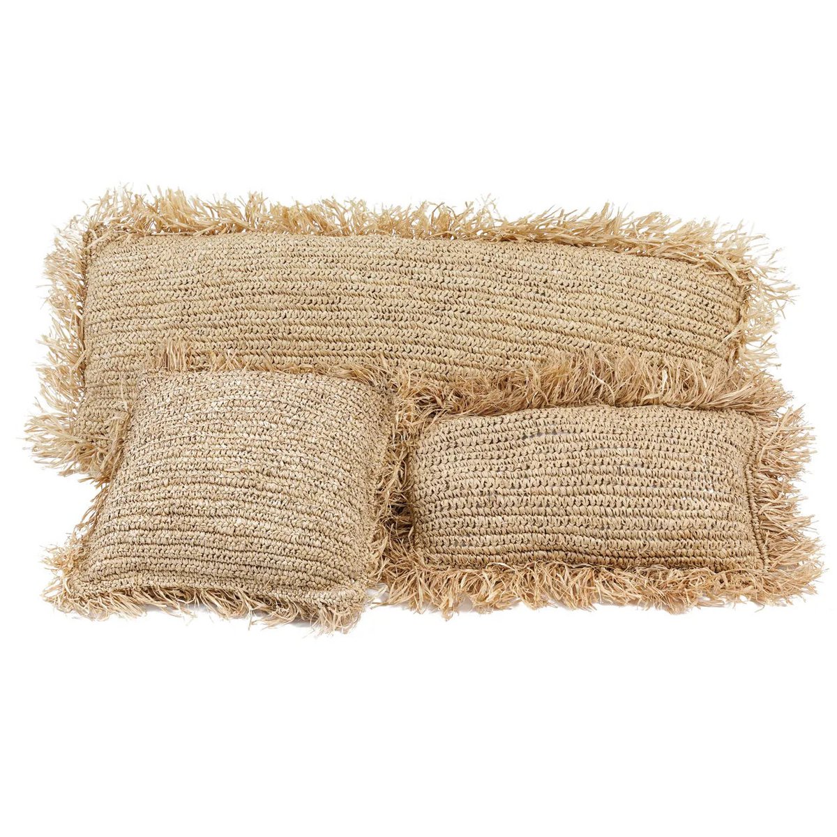 Bazar Bizar - Kissen 'Raffia' (Natur, 35x100)