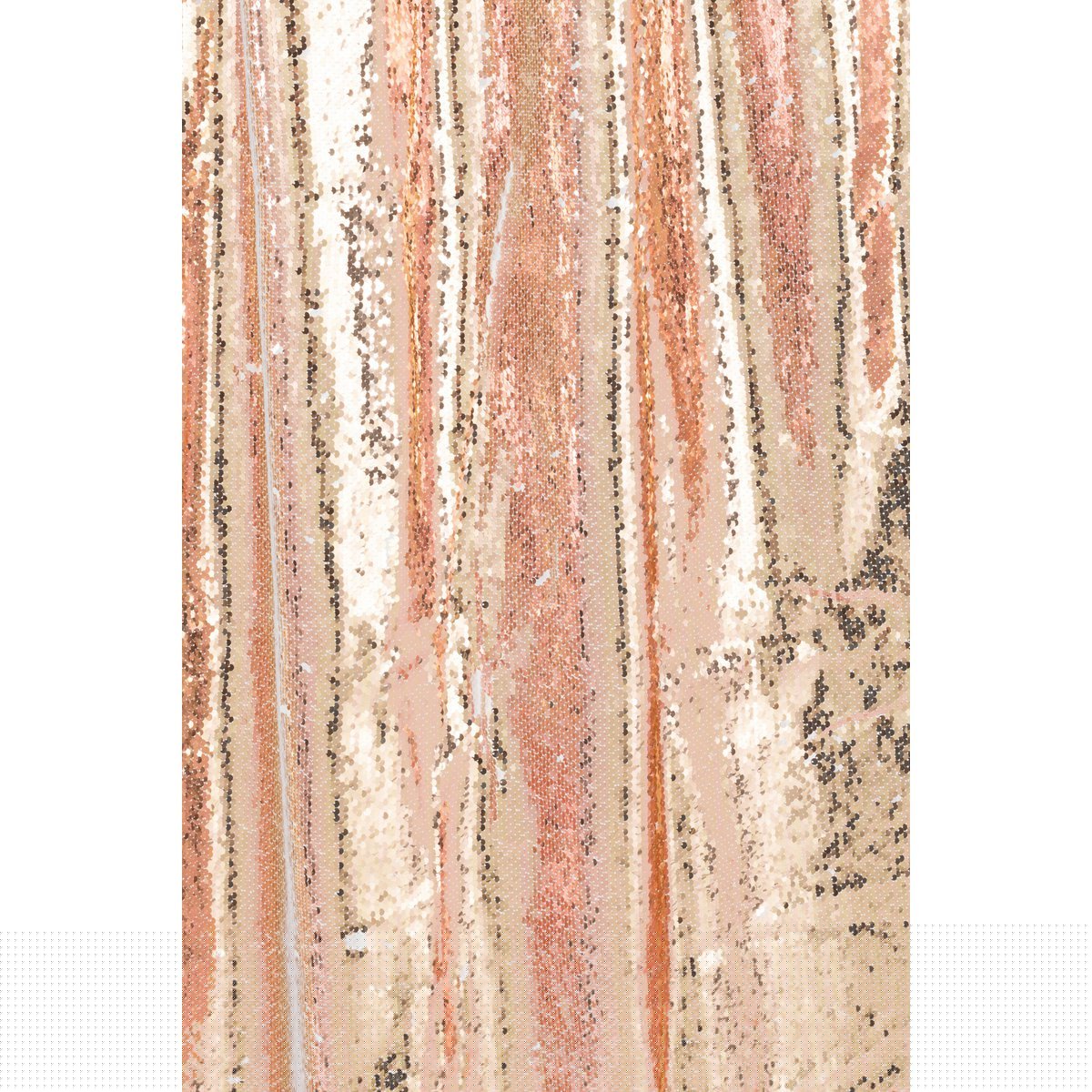 J-Line - Gordijn Omkeerbaar Sequin Champagne/Wit