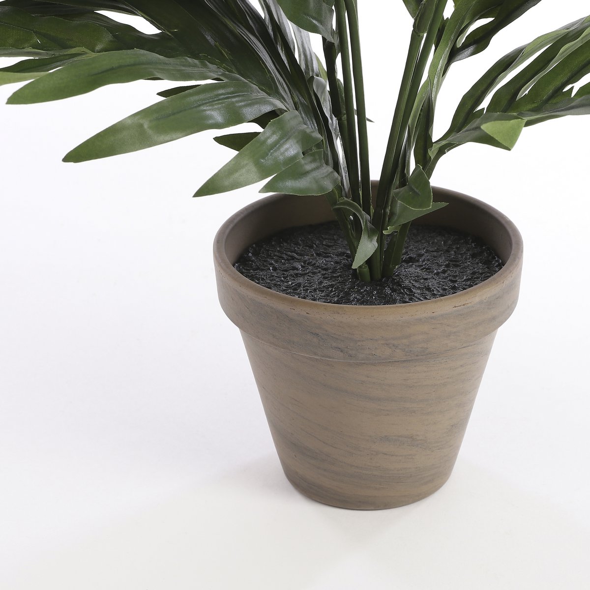 Glimmerdekorationen – Künstliche Areca-Palme im Blumentopf – H45 x Ø60 cm – Grün
