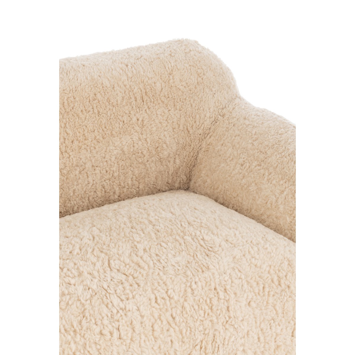 J-Line – Couch Sheep Polyester Creme Groß