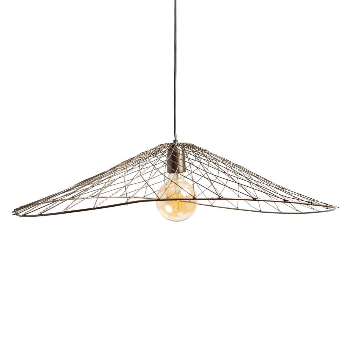 1304 Design - Hanglamp OLIVER antiek brons 70x60x15cm