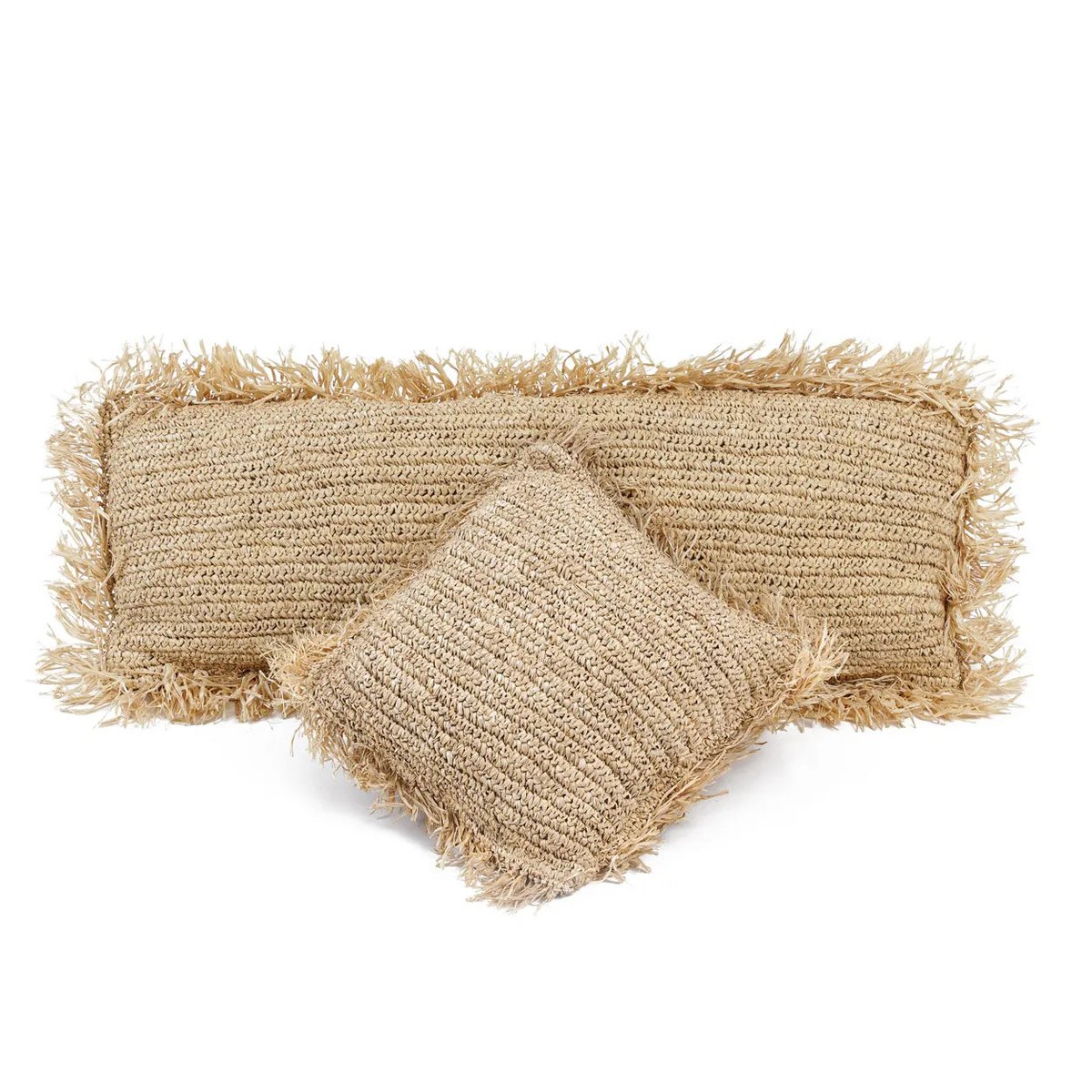 Bazar Bizar - Kissen 'Raffia' (Natur, 35x100)