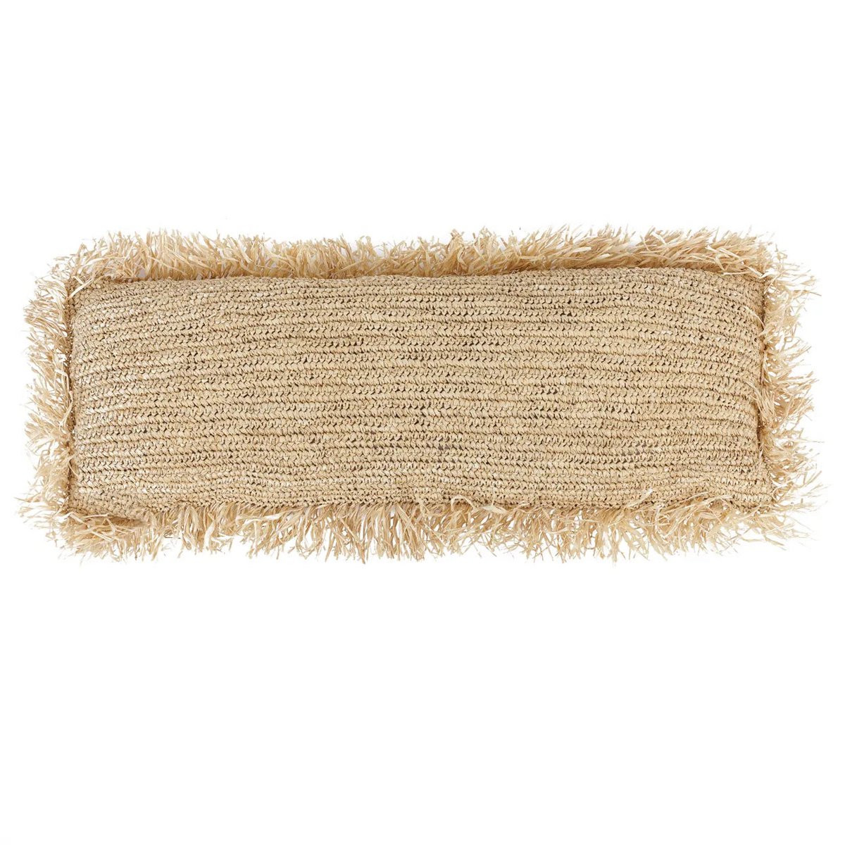 Bazar Bizar - Kussen 'Raffia' (Naturel, 35x100)
