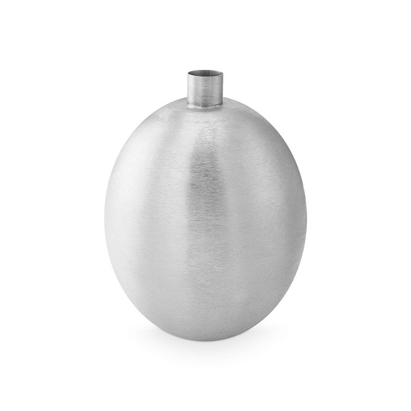vtwonen - Vaas 'Silver' (Metaal, 34.5cm)