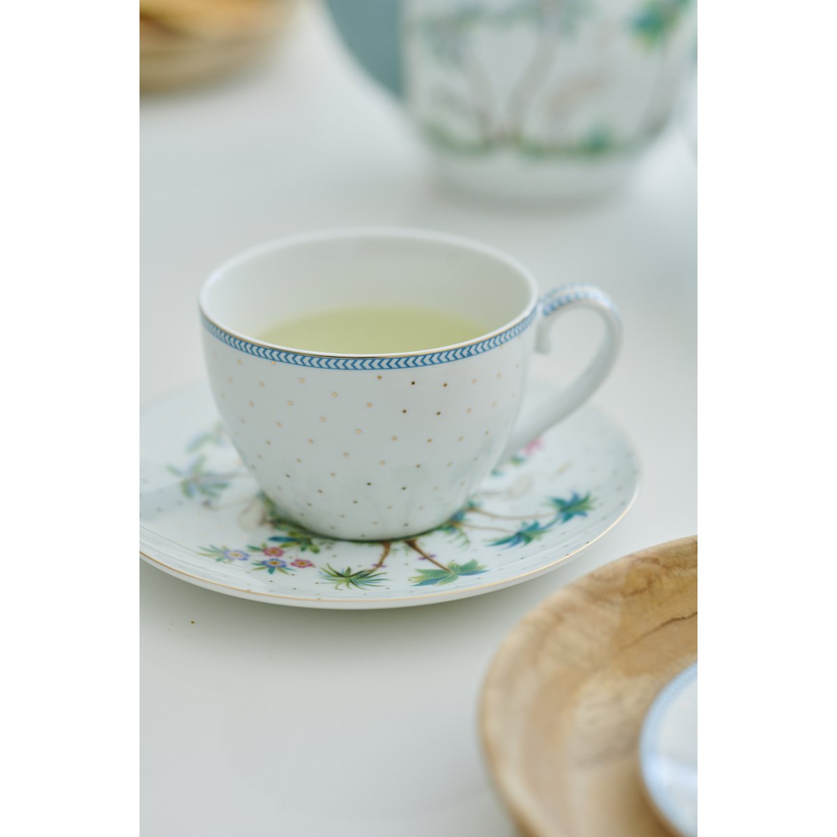 Pip Studio - Set / 2 Kop & Schotels Jolie Dots Goud 280ml