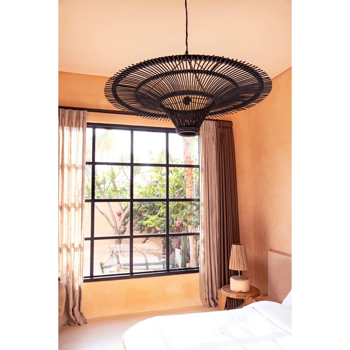 Bazar Bizar - Hanglamp 'Sky' (Zwart, XXL)