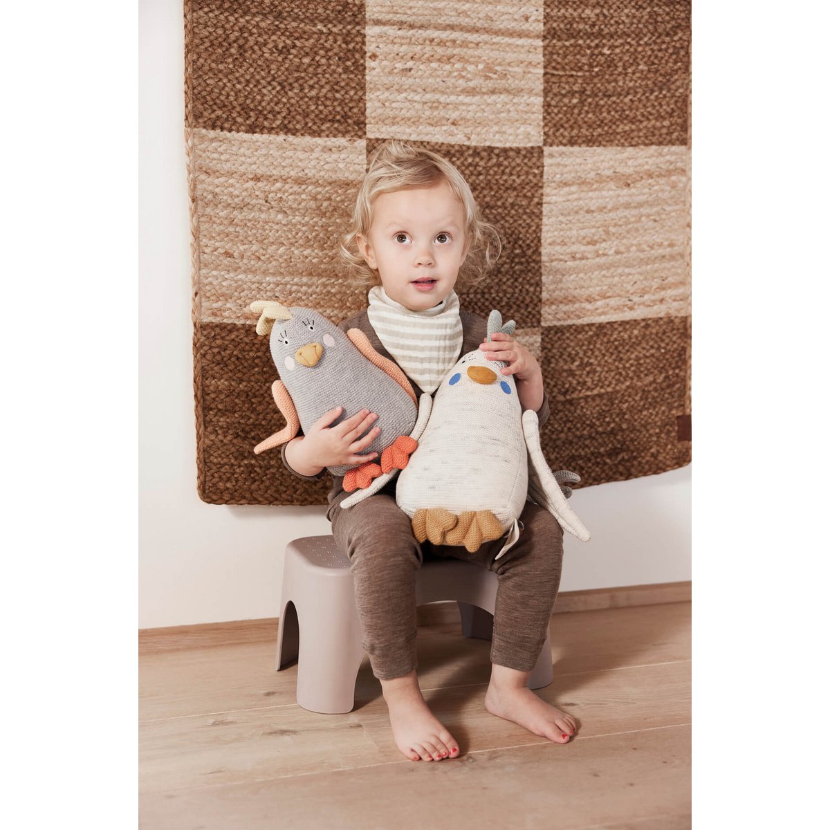 OYOY - Gestreept kwijlen slabbetje - Set van 2