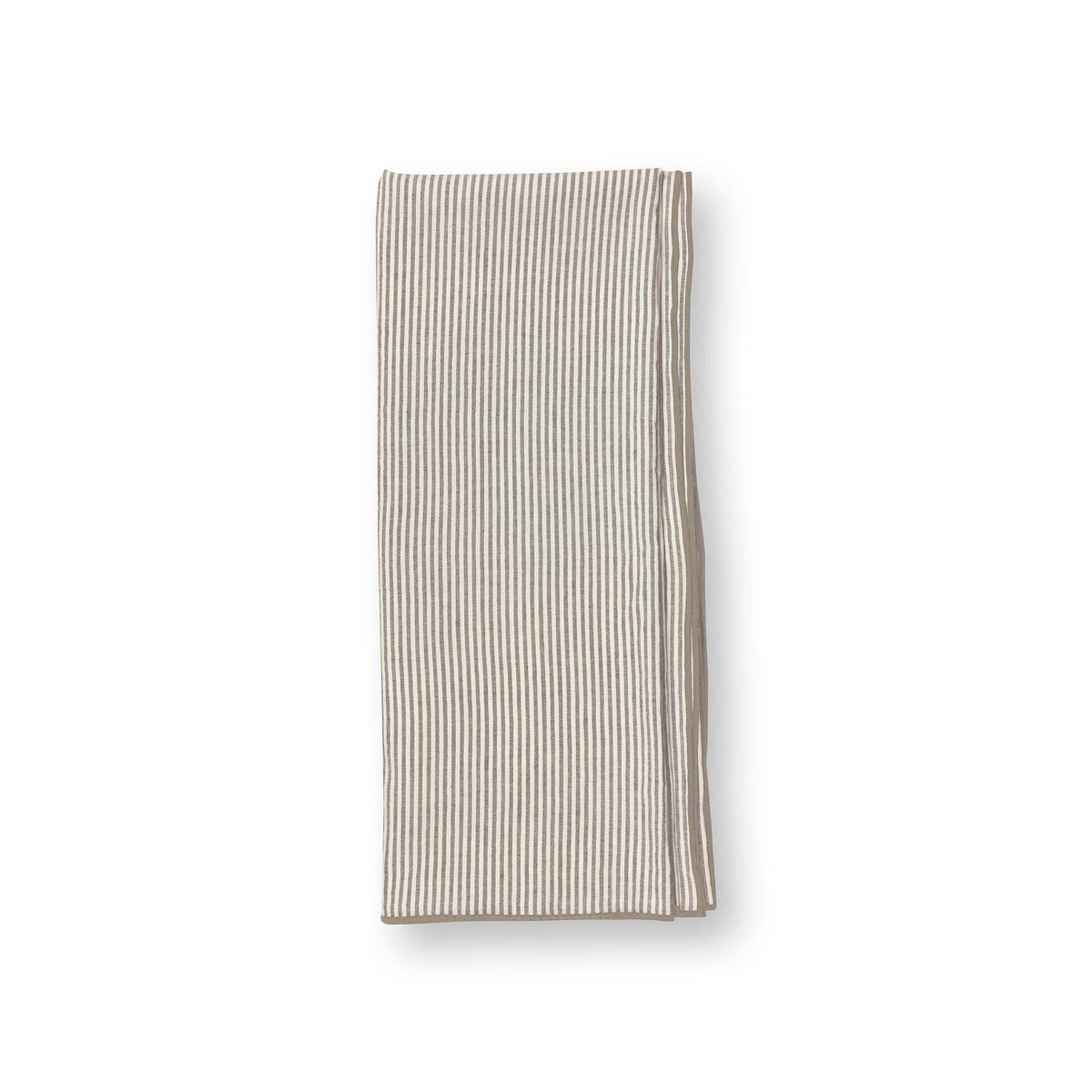 vtwonen - Tafelkleed 'Stripe' (Gebroken wit-Zwart, 150x250cm)