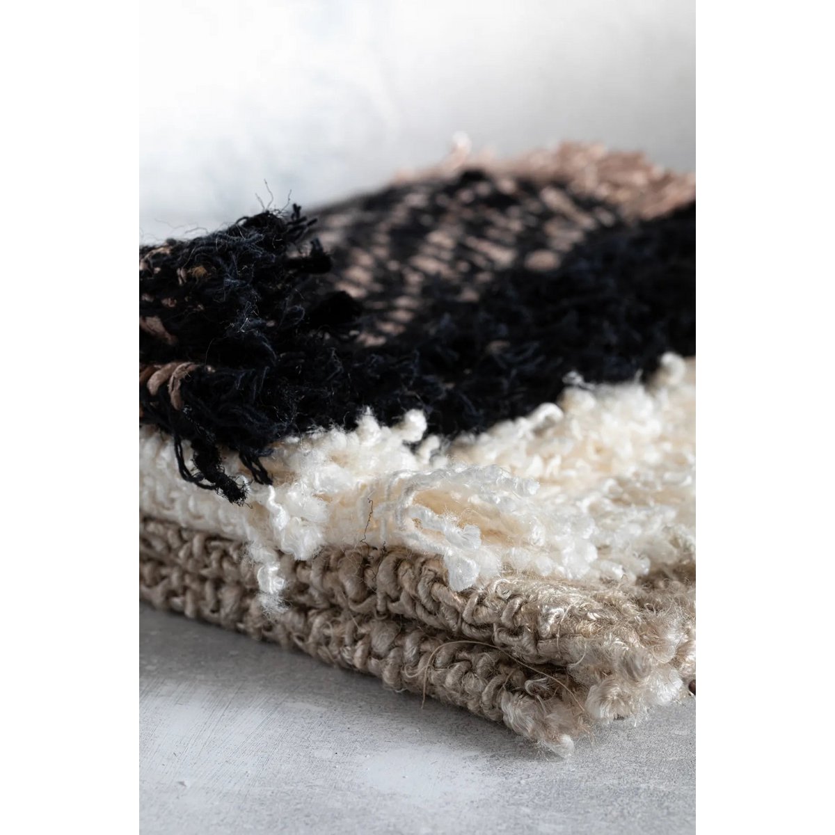 Bazar Bizar - Placemats 'Oh My Gee' (Zwart Koper, Set van 4)