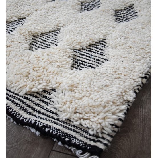 Poufs & Kissen – Fußmatte Berberteppich Diamanten – 1 x 0,6 m – R008