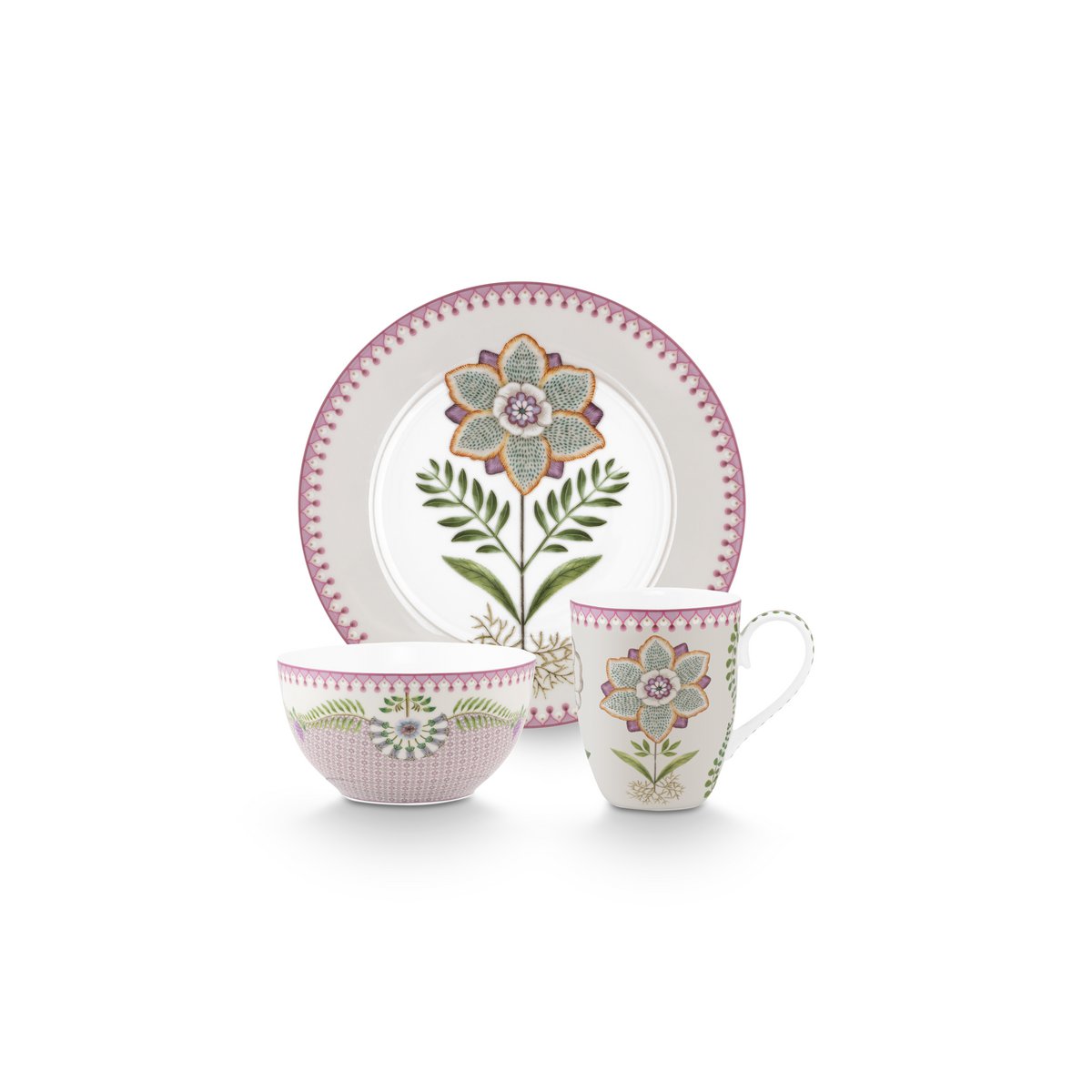 Pip Studio - Set/3 Breakfast Set Lily&Lotus