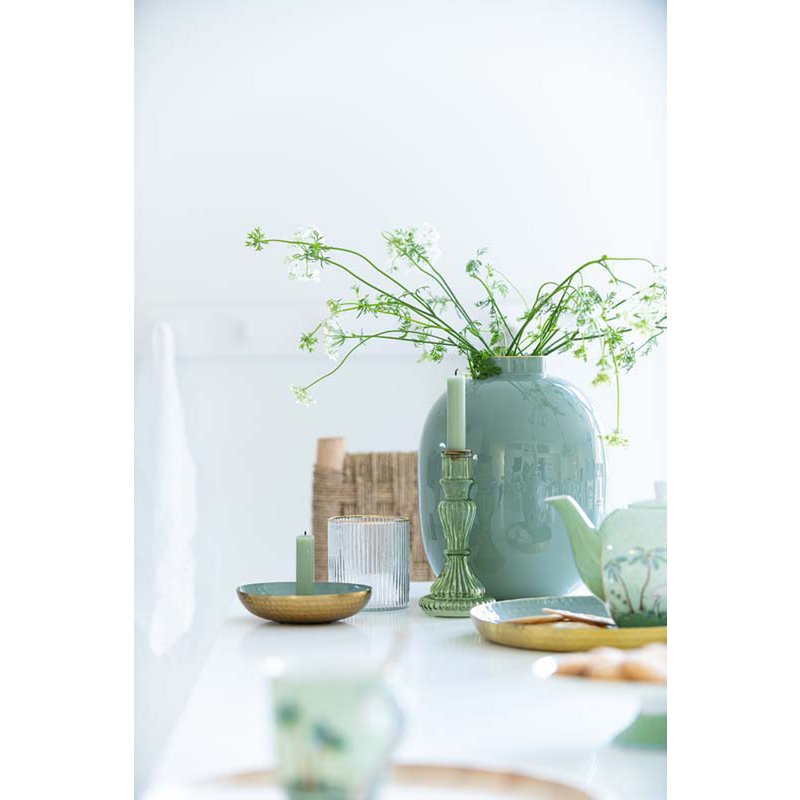 Pip Studio - Vaas Metaal Groen 32cm