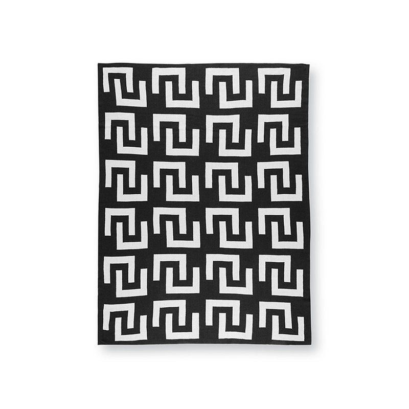 vtwonen - Plaid Knitted Black-White 130x170cm