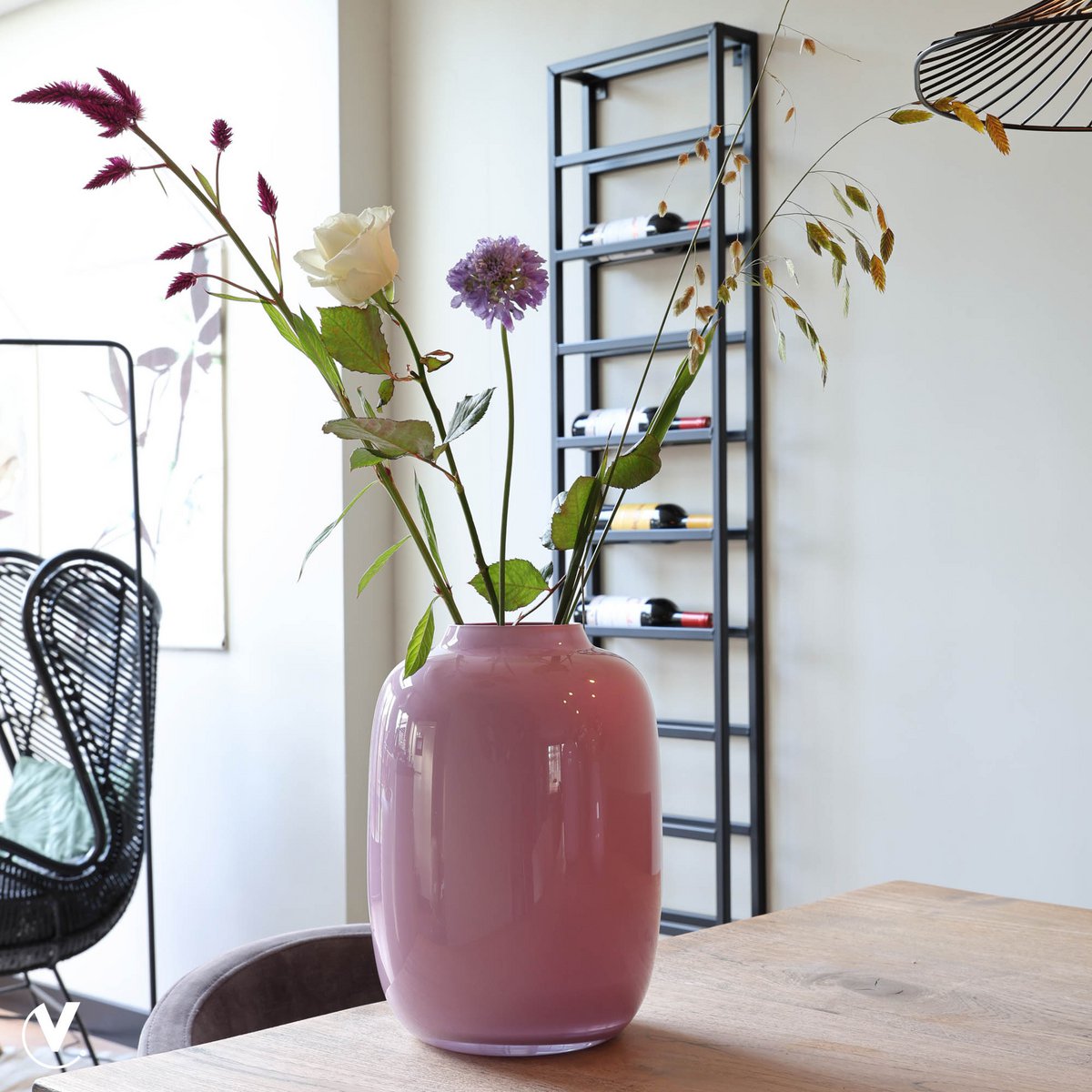 Vase the World - Vaas - Artic light pink