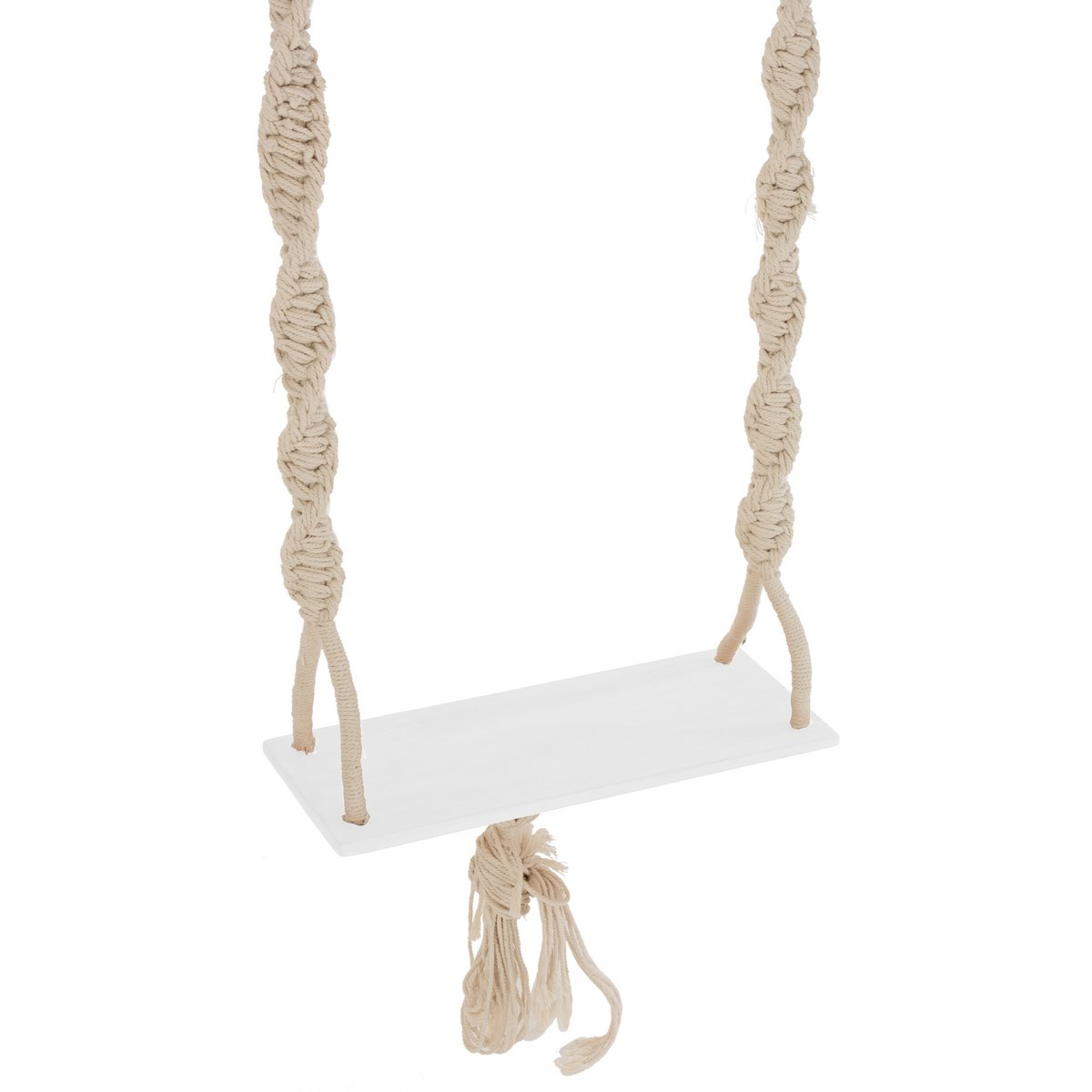 J-Line - Schommel Boho Katoen/Hout Beige