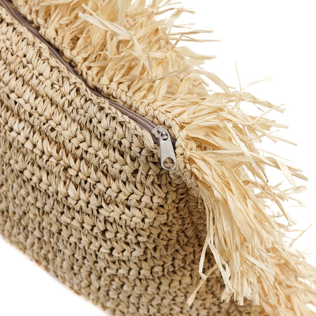 Bazar Bizar - Kissen 'Raffia' (Natur, 35x100)