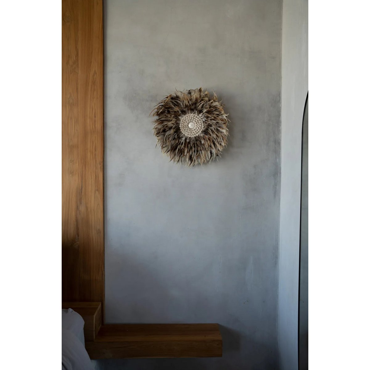 Bazar Bizar - Muurdecoratie 'Coastal Juju' (Grijs Bruin, M)