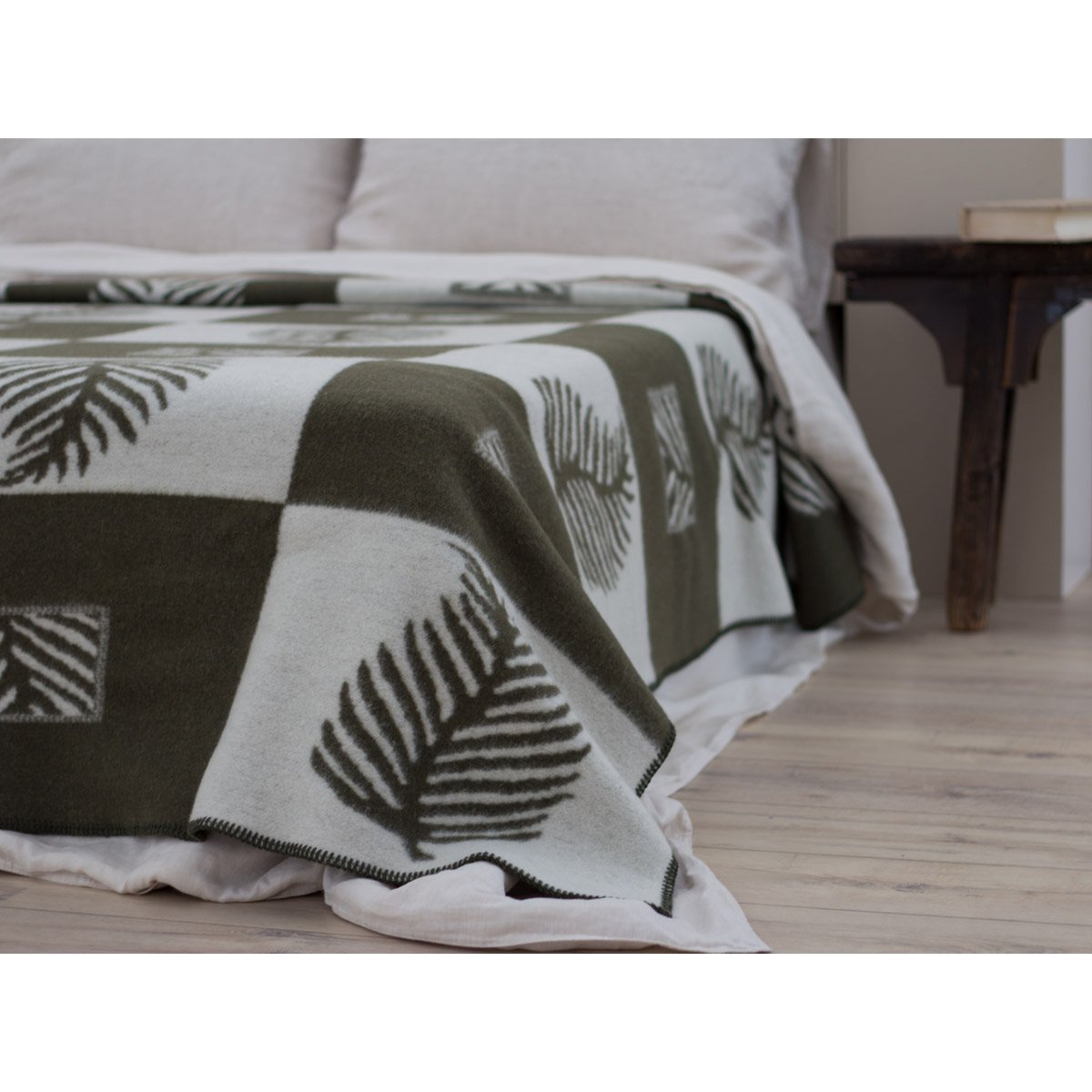 MoST Blankets - Merinowollen beddeken LEAF groen