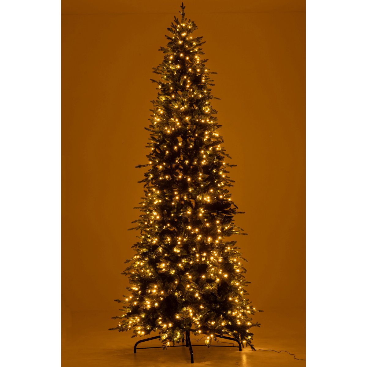 J-Line - kerstboom 900 Led - kunststof - donkergroen - L - 3.2 cm hoog
