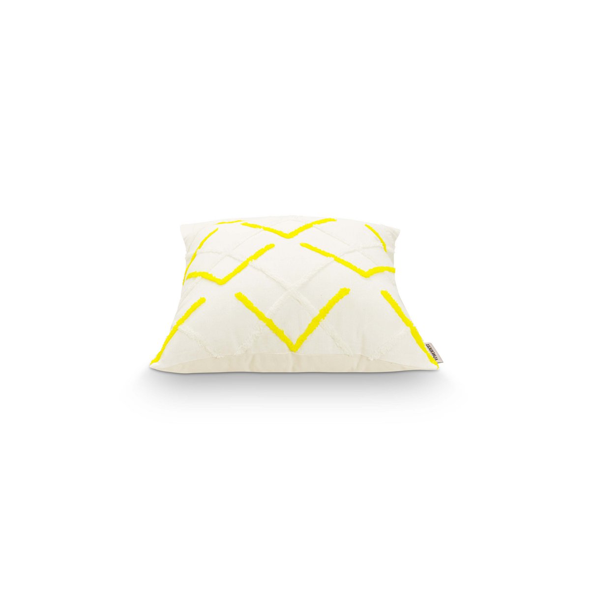 vtwonen - Dekokissen 'Fluo' (Gelb, 45cm x 45cm)