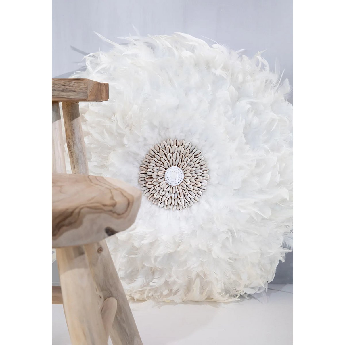 Bazar Bizar - Muurdecoratie 'Coastal Juju' (Wit, L)