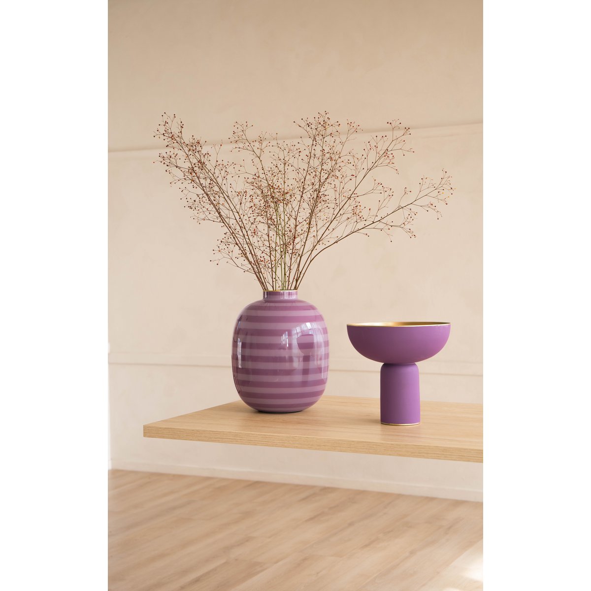 Pip Studio - High Tray Metal Matt Lilac 23x24cm